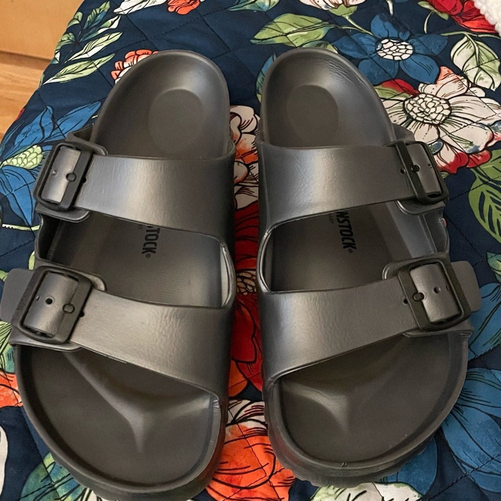 Birkenstock 42 Eva Metallic Silver
